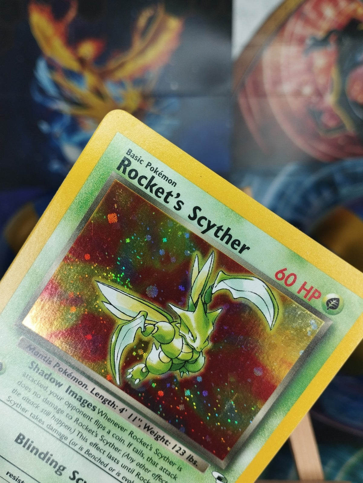 Pokémon Karte Rockets Scyther 13/132 Gym Heroes WOTC Holo PSA Sichlor PSA EN EX