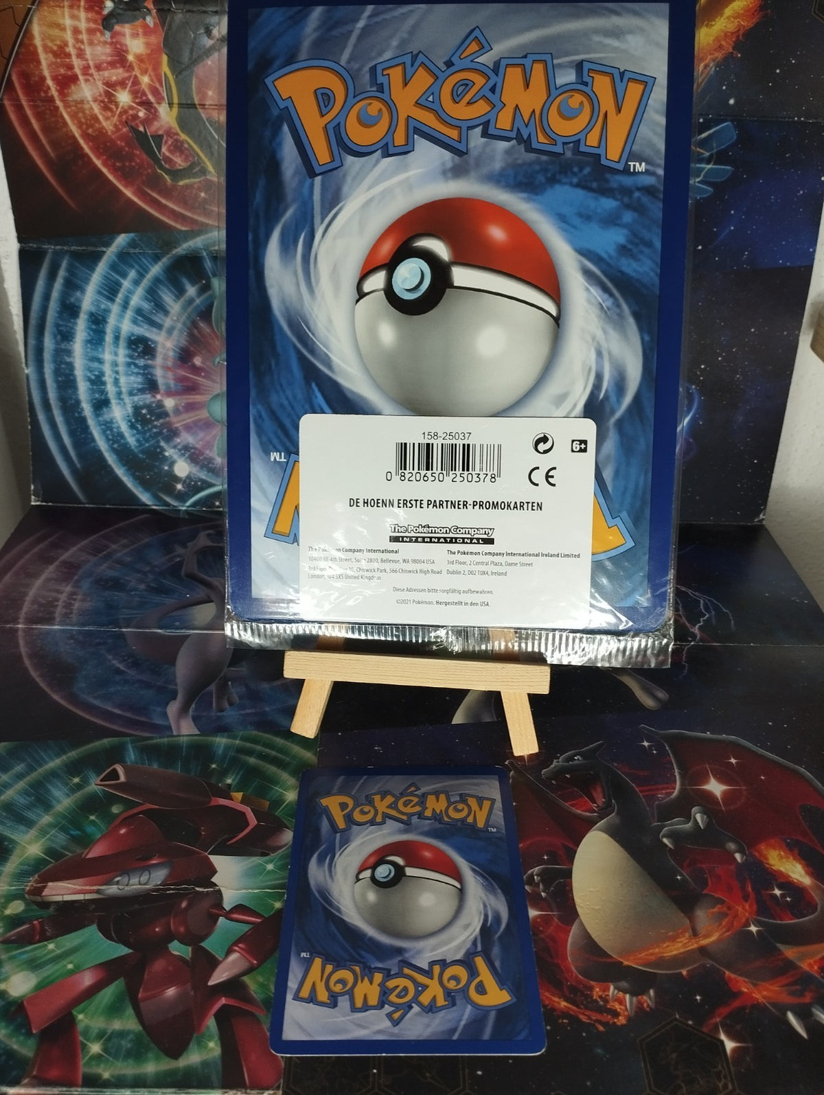 Pokémon Geckarbor Flemmli Hydropi Promo Jumbo Oversize XXL DE PSA 25th Sealed NM