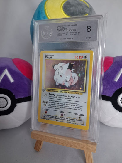 Piepi - Base Set (DE) - 5/102 - 1. Edition Holo - PGS 8 Regrade