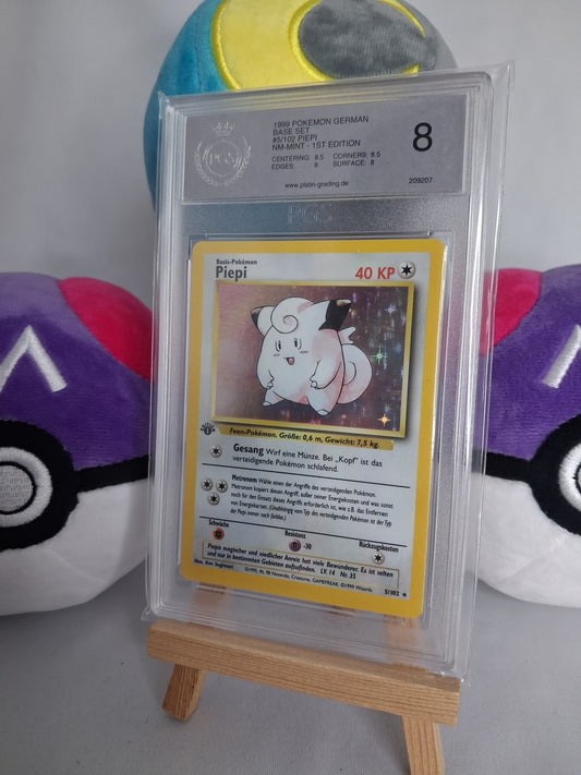 Piepi - Base Set (DE) - 5/102 - 1. Edition Holo - PGS 8 Regrade