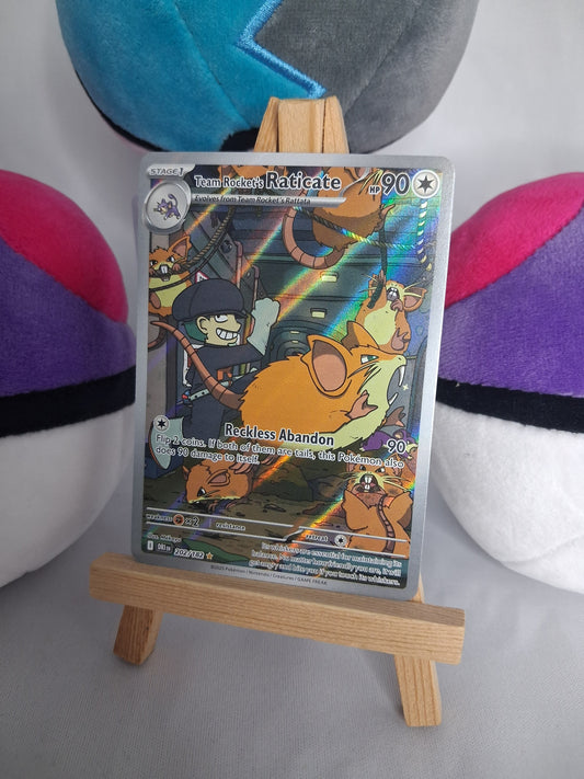Team Rockets Rattikarl (Team Rockets Raticate) - Ewige Rivalen (EN) - 202/182 - Illustration Rare - NM