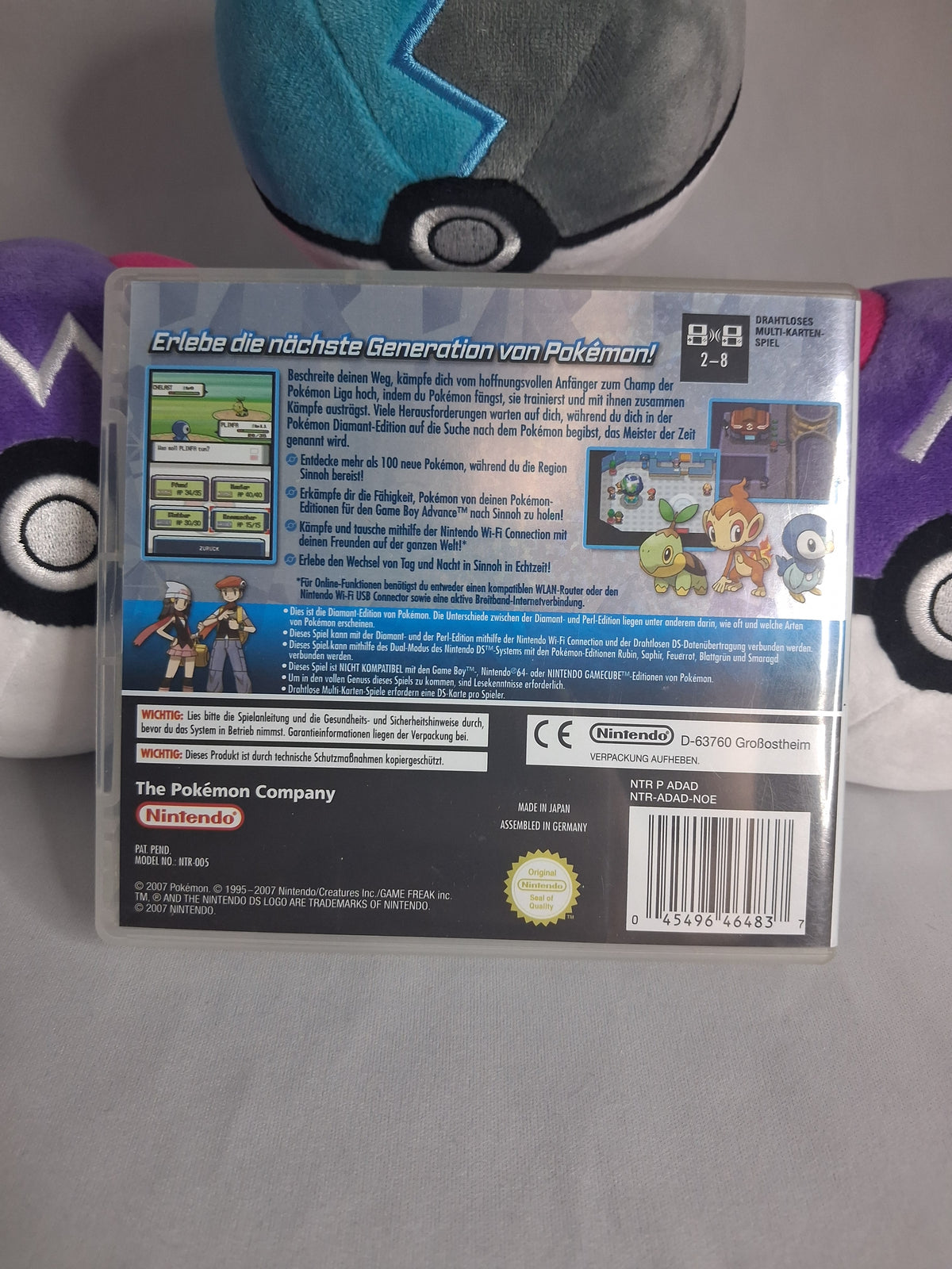 Pokémon Diamant Edition - Nintendo DS - 2006 - Modul + Hülle und Inlay - DE