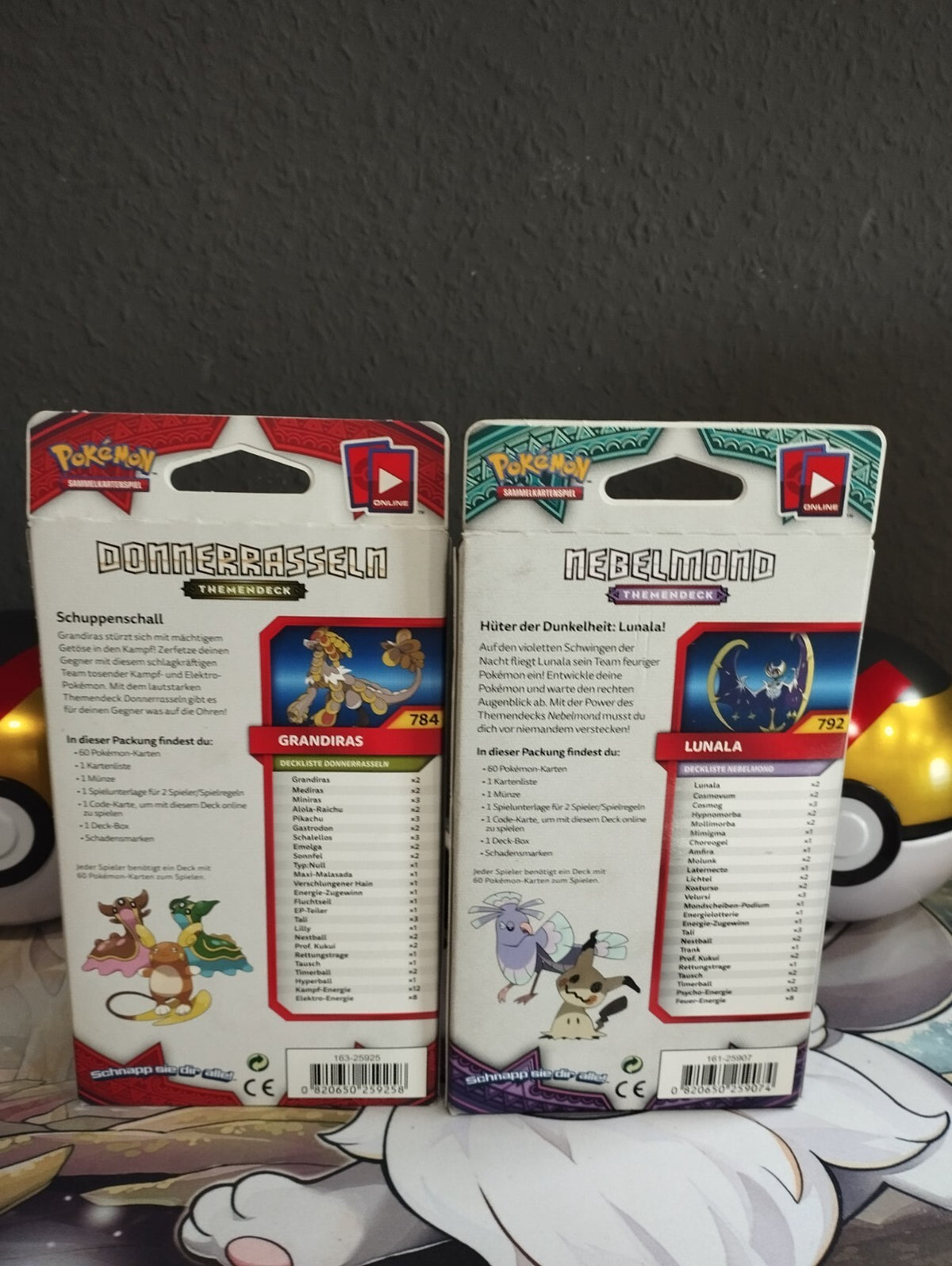 Pokémon Stunde der Wächter Aufziehen der Sturmröte Themendeck x2 Neu OVP DE Set