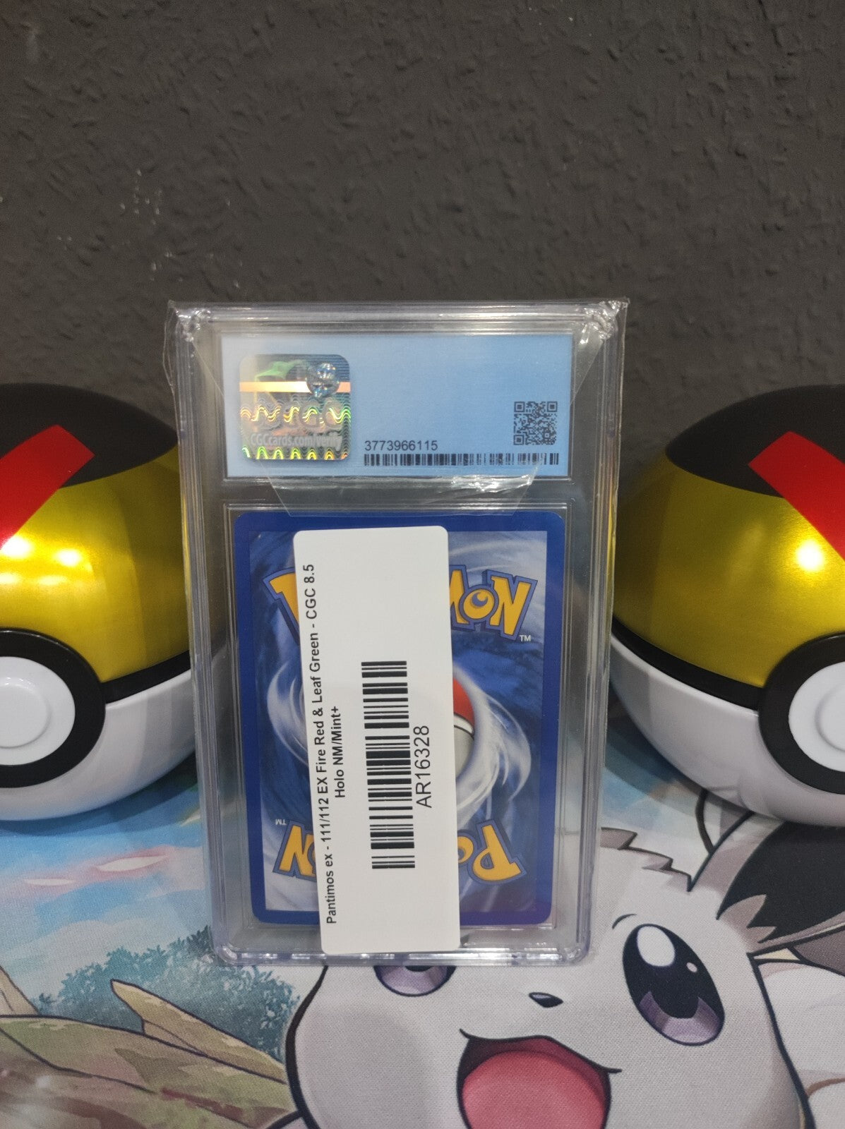 Pokémon Karte Pantimos ex 111/112 Feuerrot & Blattgrün PSA CGC 8,5 Mint Mr.Mime 
