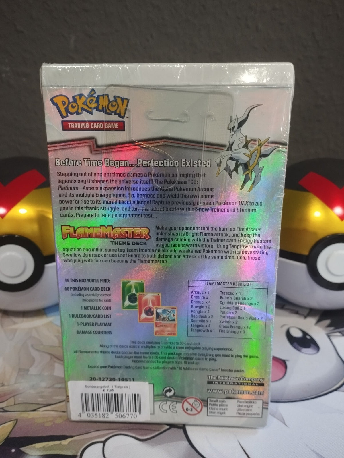 Pokémon Arceus Themendeck Theme Deck Sealed Neu EN Flamemaster Platinum NEW