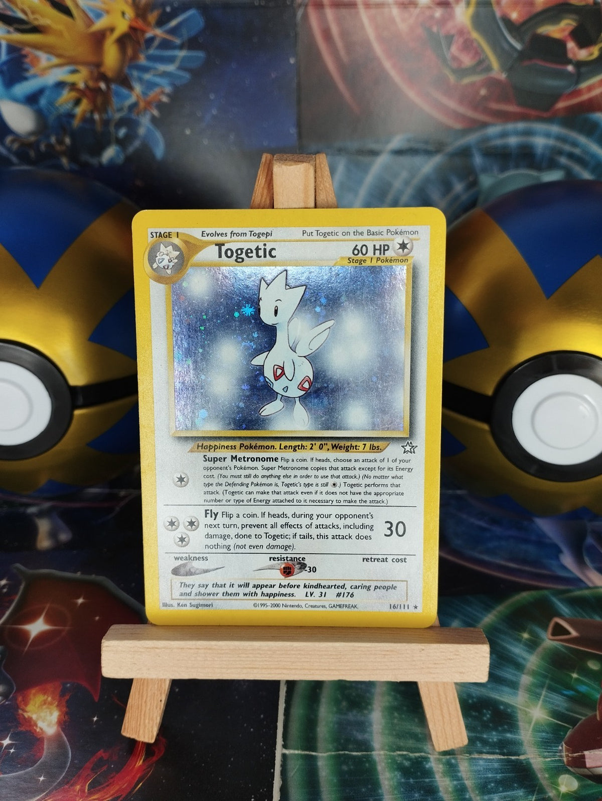 Pokémon Karte Togetic 16/111 Neo Genesis WOTC Holo PSA EN GD-