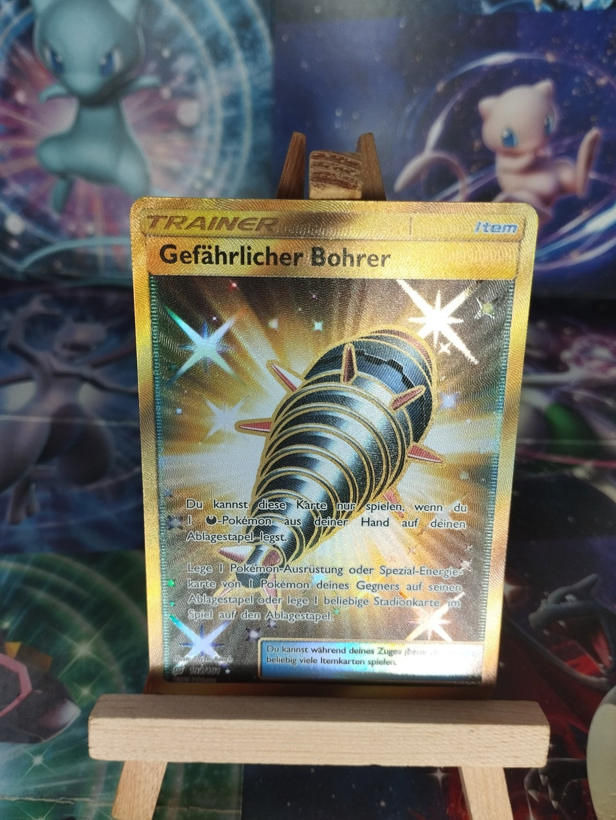 Pokémon Gefährlicher Bohrer Trainer Gold 192/181 DE PSA Teams sind Trumpf EX