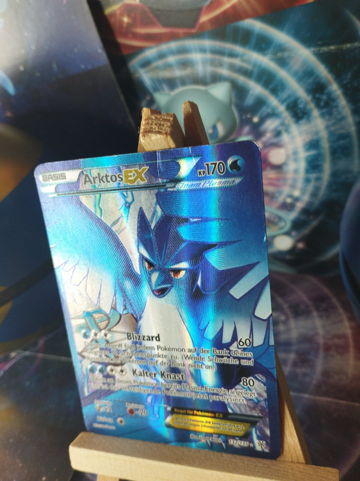 Pokémon Karte Arktos EX 132/135 Articuno EX Plasma Sturm PSA DE PL