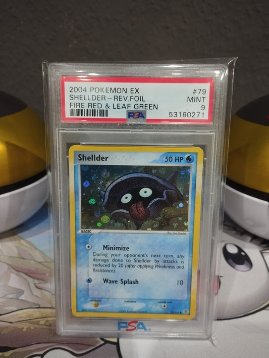 Pokémon Karte Shellder 79/112 Reverse Holo Firered Leafgreen PSA 9 WOTC PSA EN