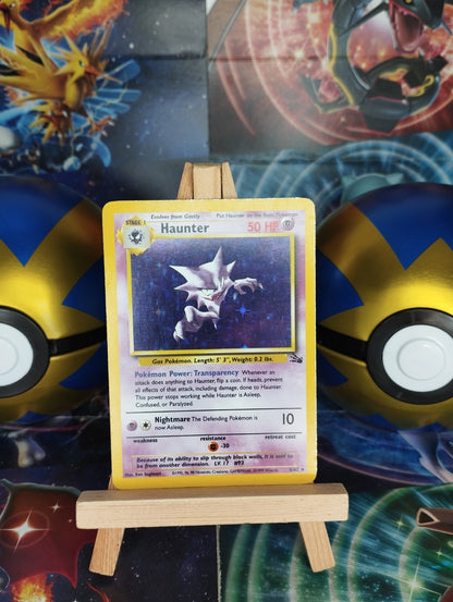 Pokémon Karte Alpollo FO 6/62 Fossil Haunter WOTC Holo PSA EN LP