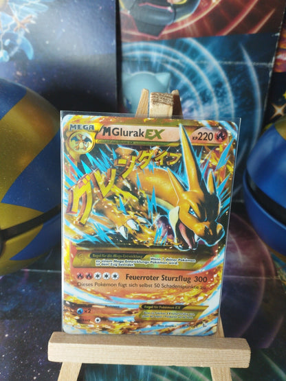 Pokémon Glurak EX 107/106 XY Flammenmeer DE PSA EX Charizard Secret Rare RAR