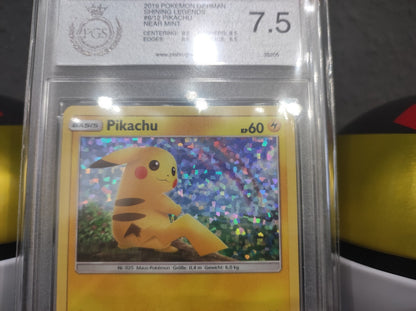 Pokémon Karte Pikachu Holo Promo 6/12 Schimmernde Legenden PSA PGS 7,5 NM