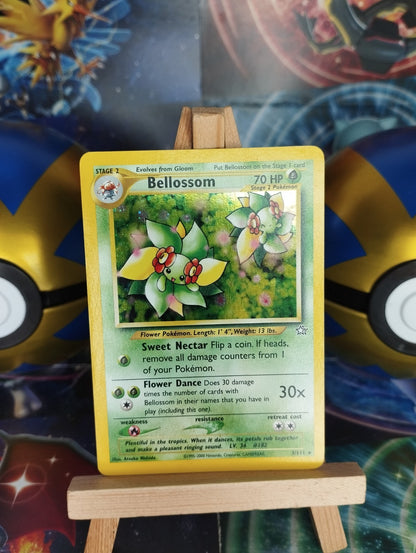 Pokémon Karte Blubella 3/111 Neo Genesis Bellossom EN WOTC Holo PSA LP