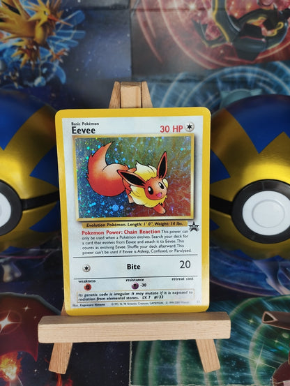 Pokémon Karte Evoli (WP 11) EN Eevee Promo WOTC Wizards 11 Holo PSA NM-