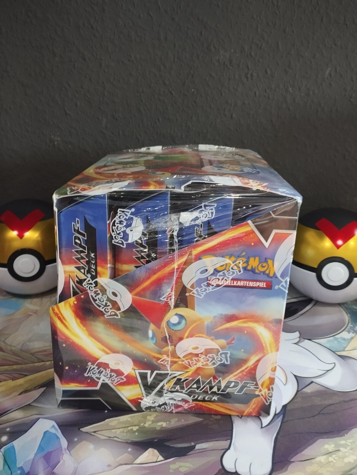 Pokémon V Kampf-Deck Display x8 OVP Neu Victini V Guardevoir V DE PSA Sealed Box