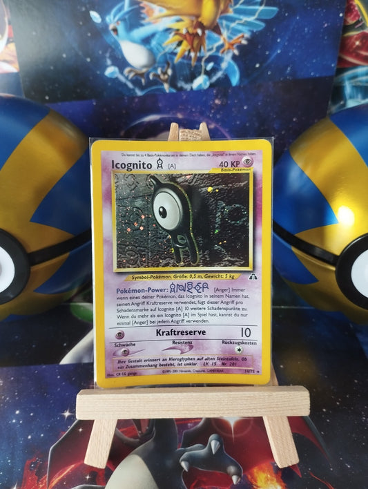Pokémon Karte Icognito A Holo Unown A 14/75 Neo Discovery WOTC PSA Entdeckung #2