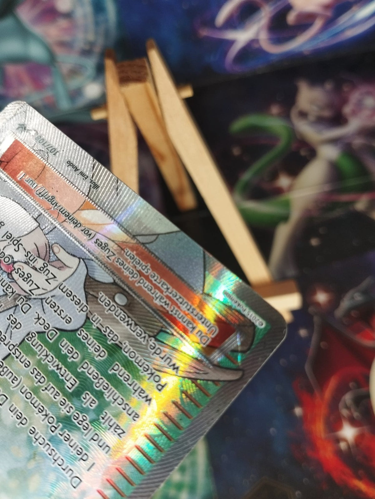 Pokémon Heiko 107/108 ex Drachenleuchten Wally Roaring Skies Trainer DE PSA Good