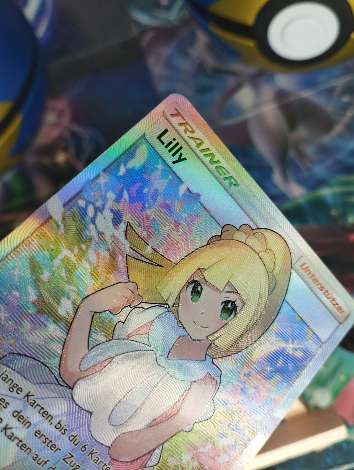 Pokémon Lilly Trainer Fullart 151/156 Ultra Prisma DE PSA GD Lillie Good