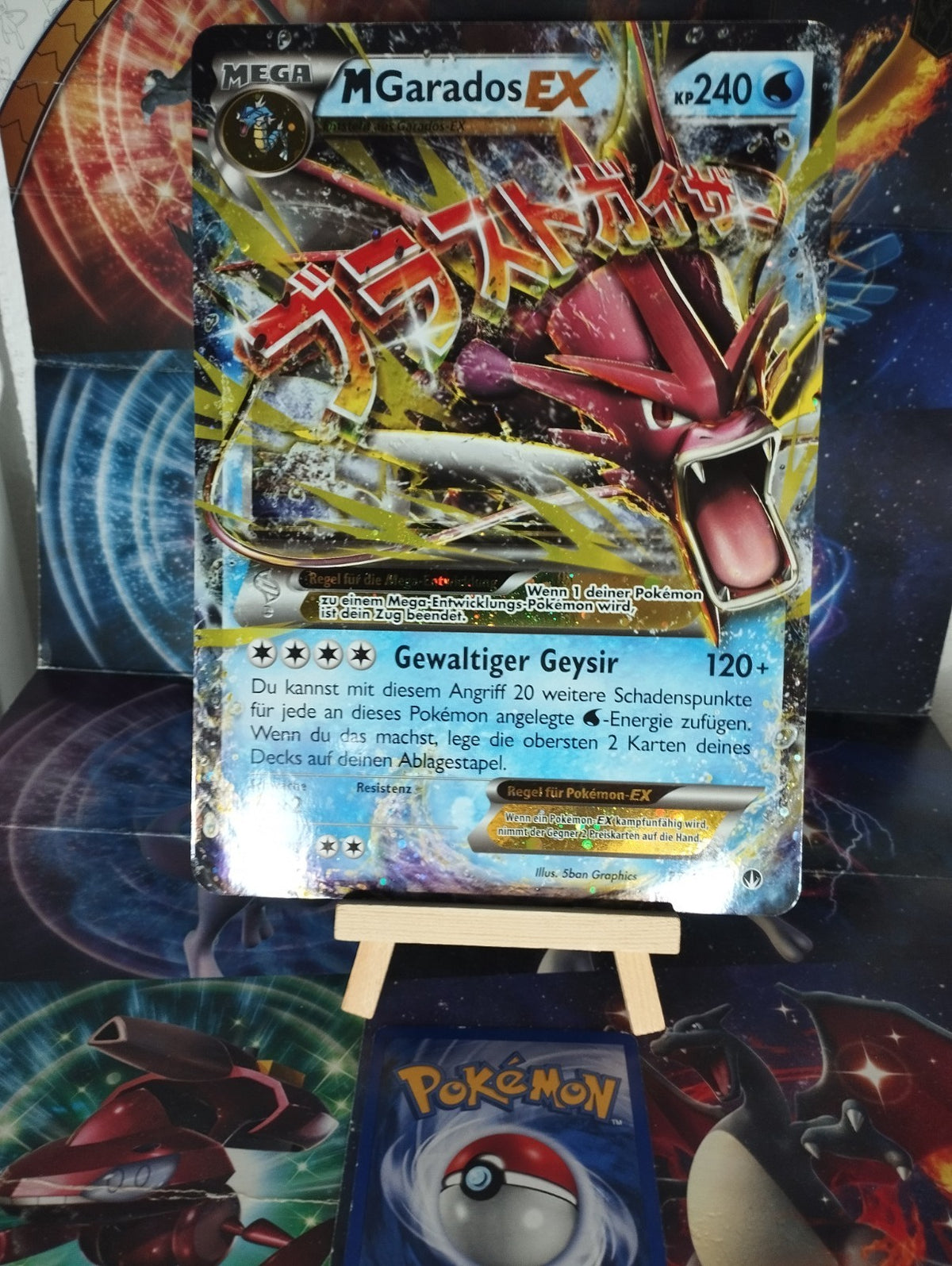 Pokémon MGarados EX 27/122 XY TurboFieber Promo Jumbo Oversize XXL DE PSA NM EX