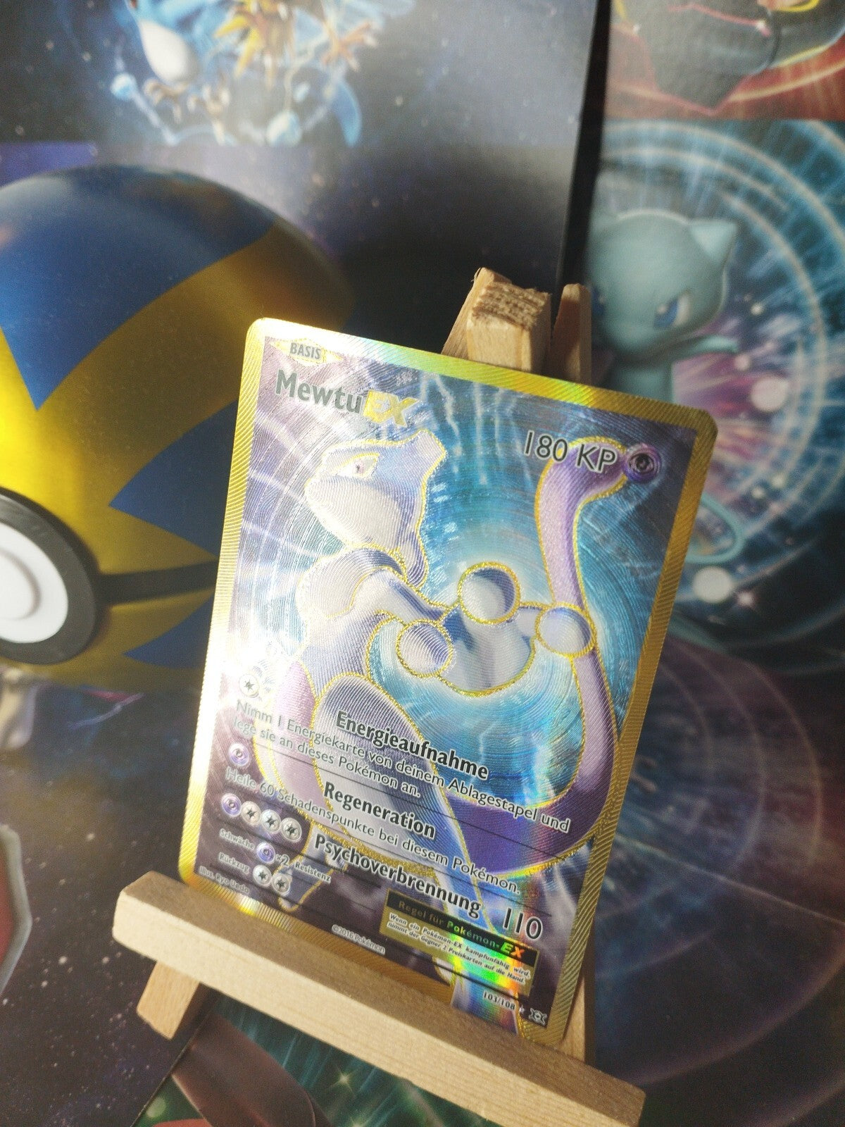 Pokémon Mewtu EX 103/108 XY Evolution Evolutions Mewtwo PSA DE NM