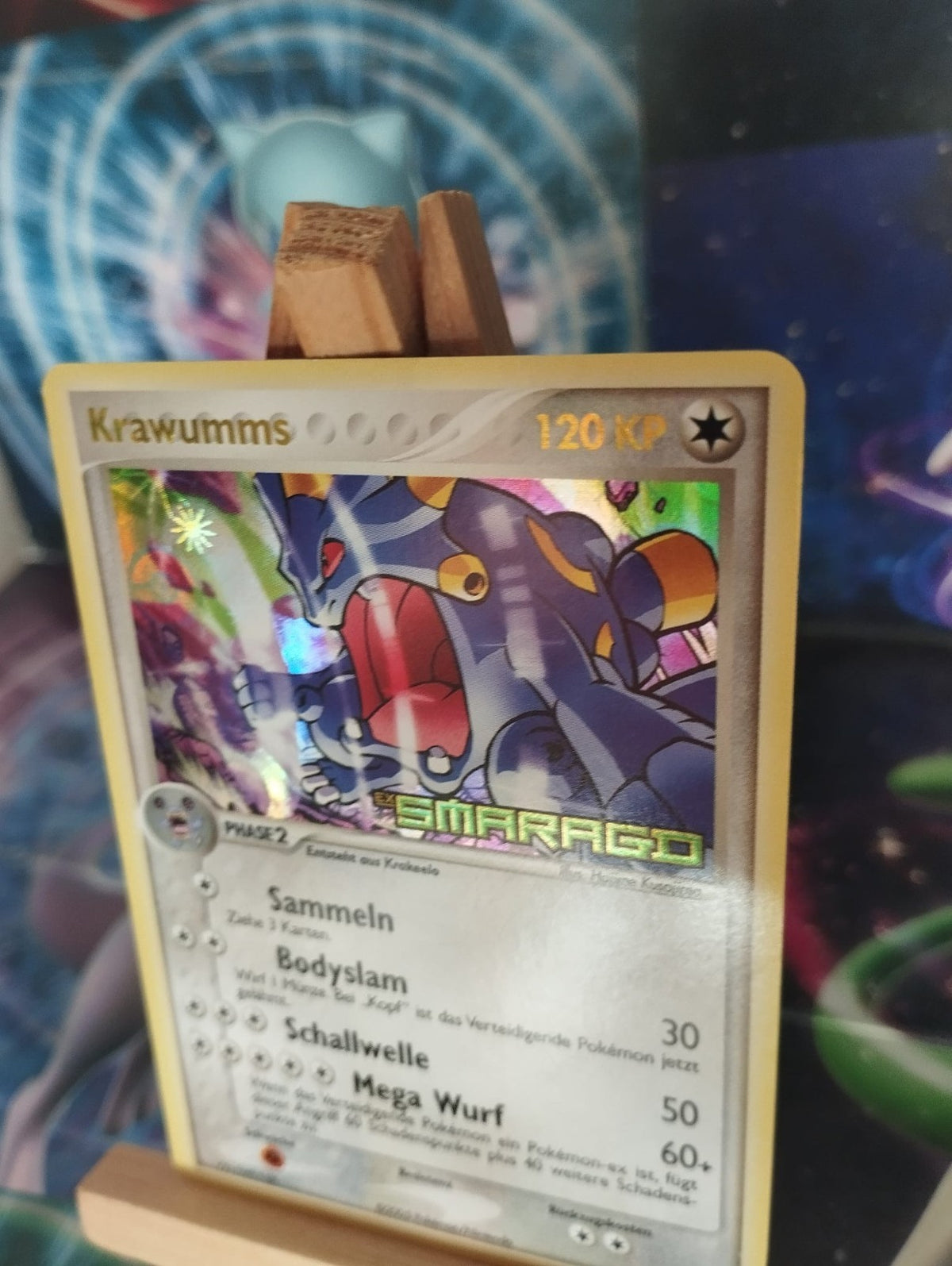 Pokémon Krawumms 3/106 Reverse Stamp ex Smaragd Emerald Exploud DE PSA EX NM-