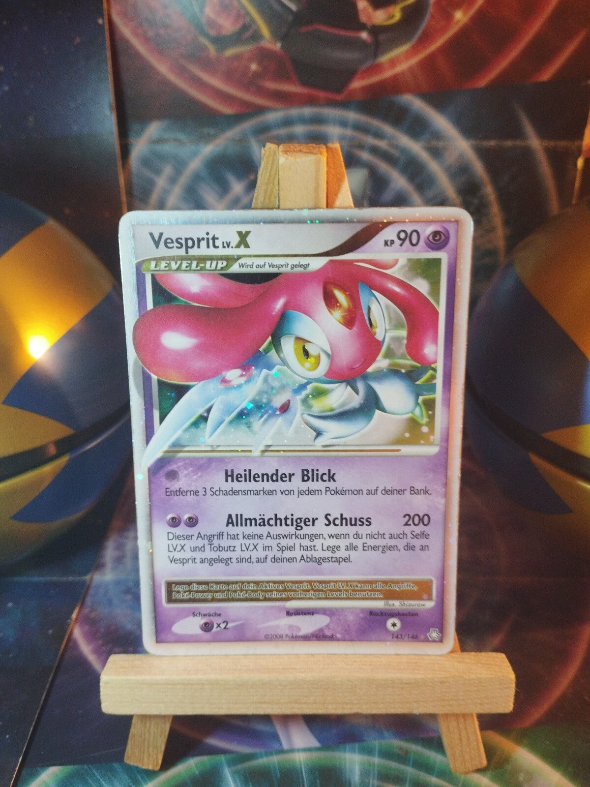 Pokémon Karte Vesprit Lv. X Mesprit Lv. X 143/146 Erwachte Legenden PSA WOTC RAR