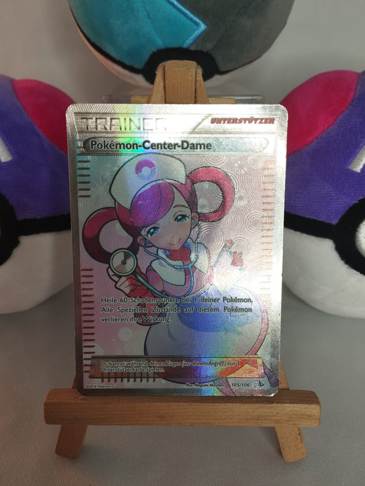 Pokémon Center Dame - XY Flammenmeer (DE) - 105/106 - Trainer Fullart - LP