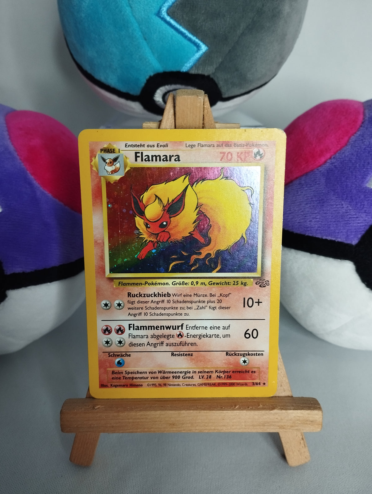 Flamara (Flareon) - Dschungel (EN) - 3/64 - Holo - LP