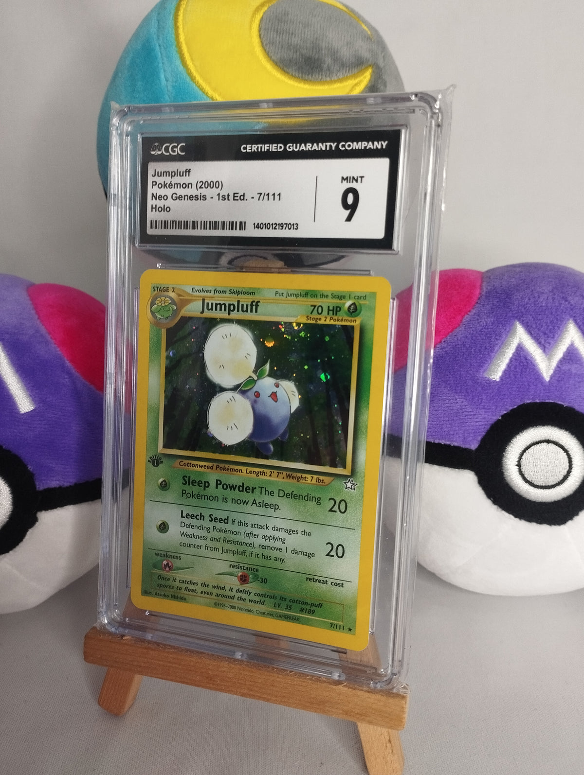 Papungha (Jumpluff) - Neo Genesis (EN) - 7/111 - 1. Edition Holo - CGC 9