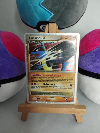 Lucario Lv. X - Geheimnisvolle Schätze (DE) - 122/123 - Lv. X Laminiert - LP/PL