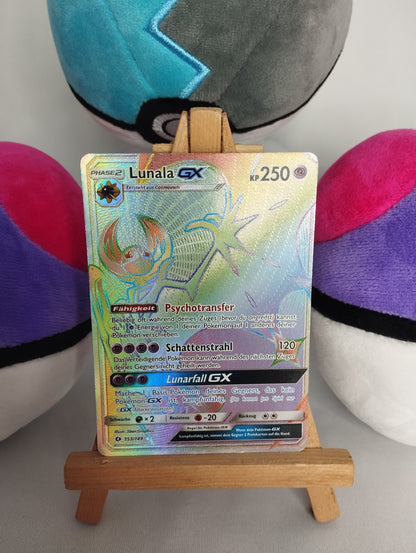 Lunala GX - Sonne & Mond Base Set (DE) - 153/149 - Rainbow - GD