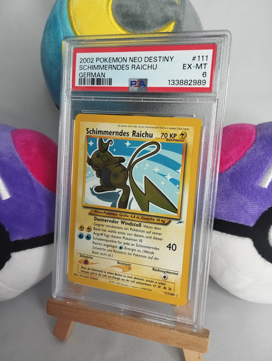 Schimmerndes Raichu - Neo Destiny (DE) - 111/105 - Secret Rare - PSA 6