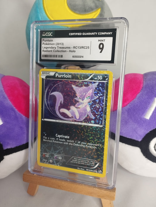 Pokémon Purrloin RC13/RC25 Legendary Treasures Radiant Collection PSA CGC 9 EN