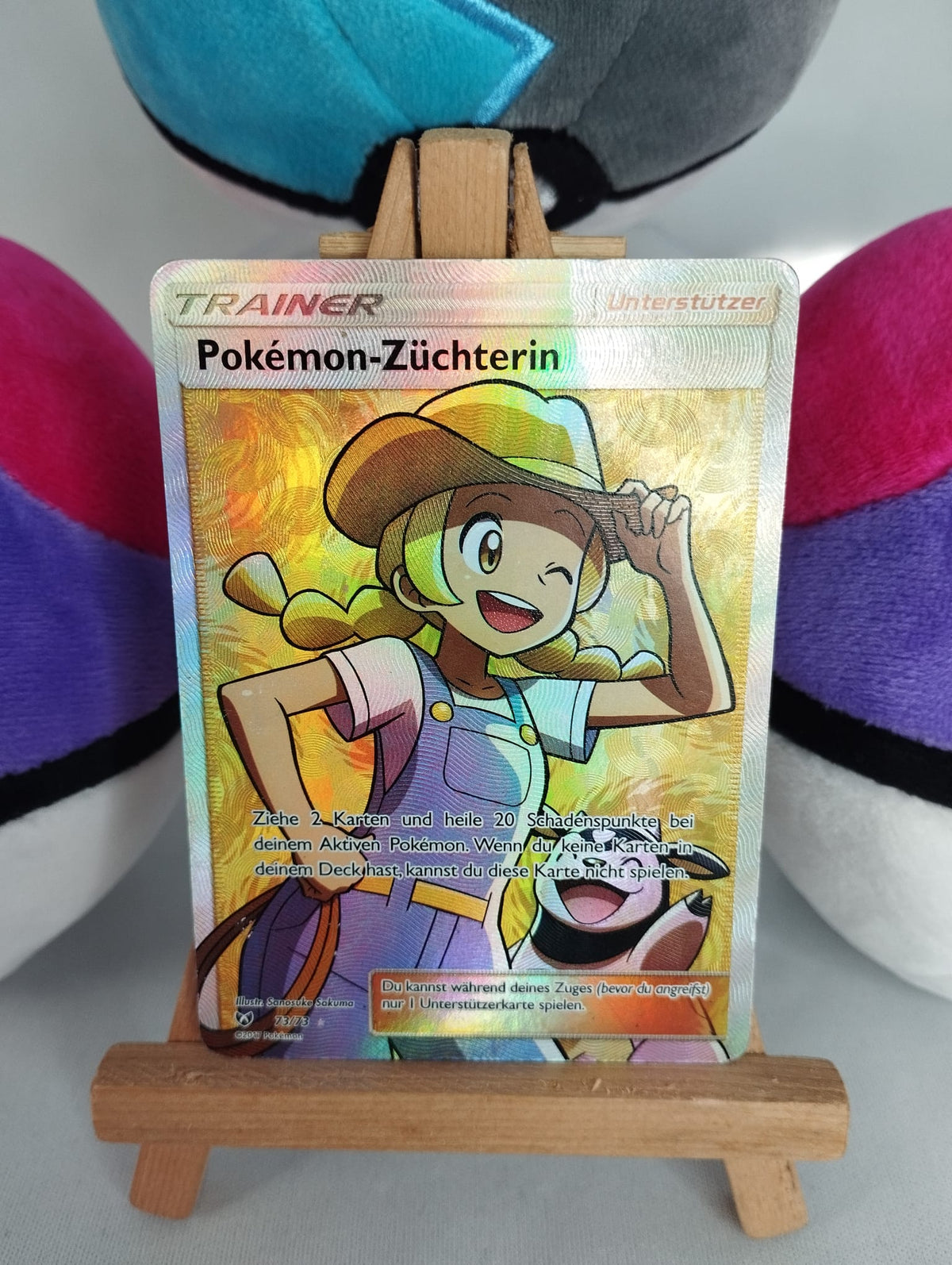 Pokémon-Züchterin Trainer Fullart 73/73 Schimmernde Legenden DE PSA PL